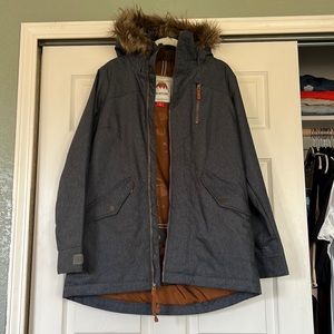 Burton Ski Jacket Insulated with Faux Fur Hood